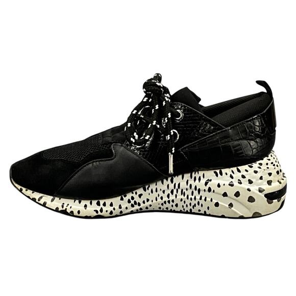 Steve Madden Cliff Black White Animal Athletic Running Sneaker Women 9M - Picture 3 of 10